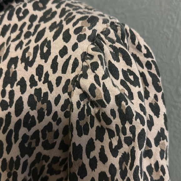 Anthropologie | t.la Weekender Leopard Sweatshirt W/Pink Strings - Picture 3 of 6